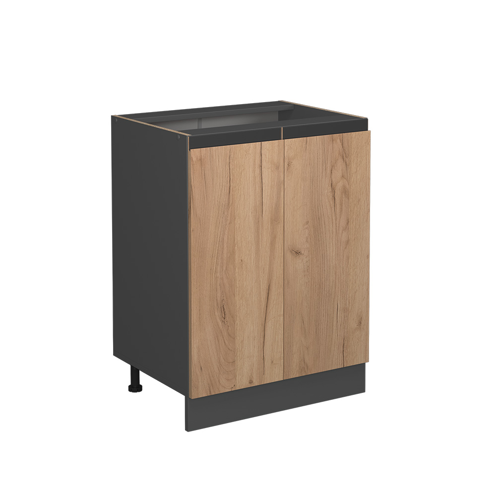 foto del prodotto vicco mobile alto quercia dorata 60 cm forma a j, senza piano di lavoro