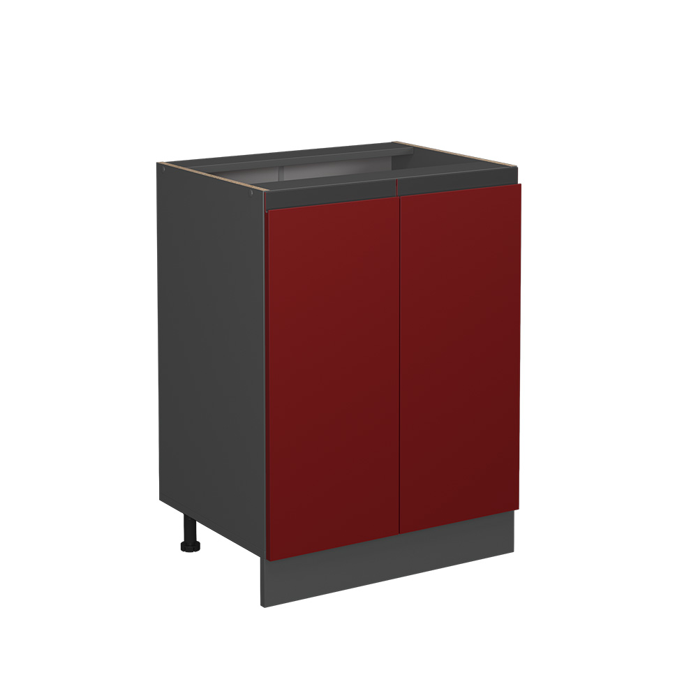 foto del prodotto vicco mobile alto rosso 60 cm forma a j, senza piano di lavoro