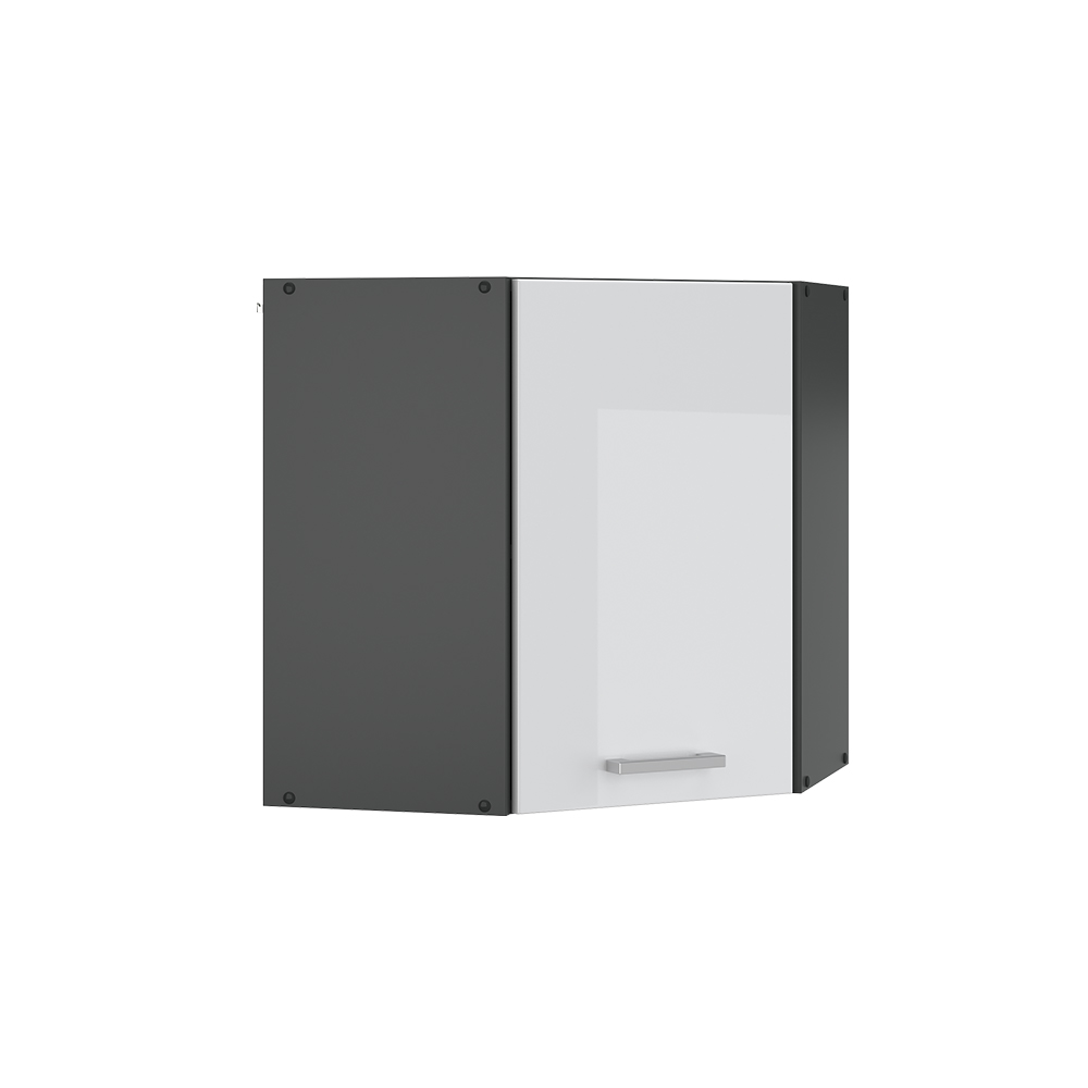 foto del prodotto vicco mobile angolare da cucina bianco lucido 57 cm