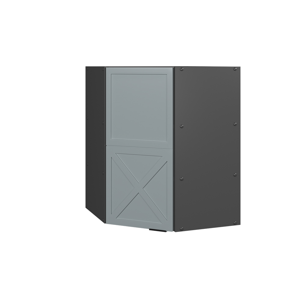 foto del prodotto vicco mobile angolare da cucina blu grigio chiaro 57 cm