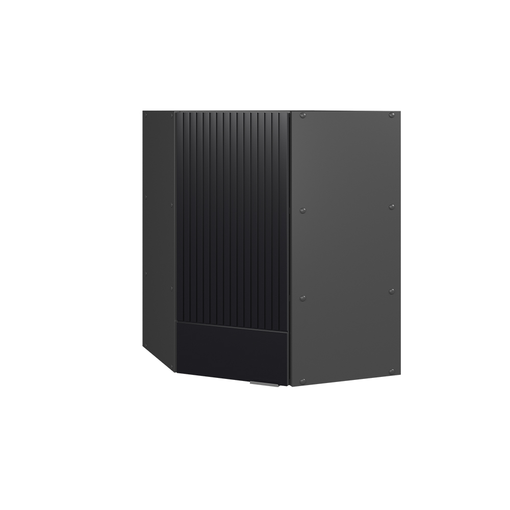 foto del prodotto vicco mobile angolare da cucina nero a righe 57 cm