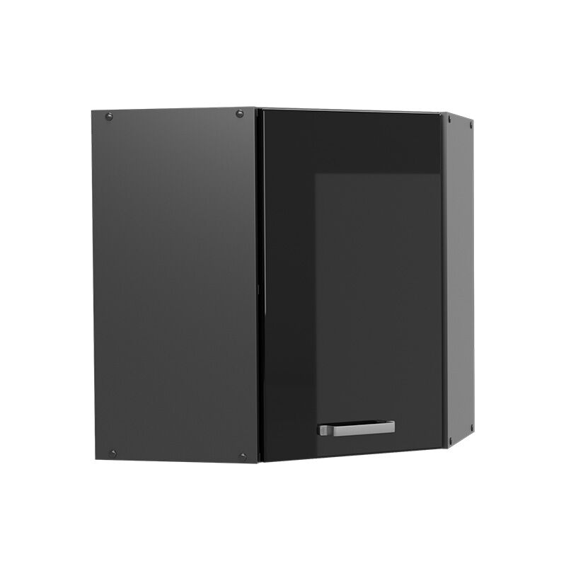 foto del prodotto vicco mobile angolare da cucina nero lucido 57 cm