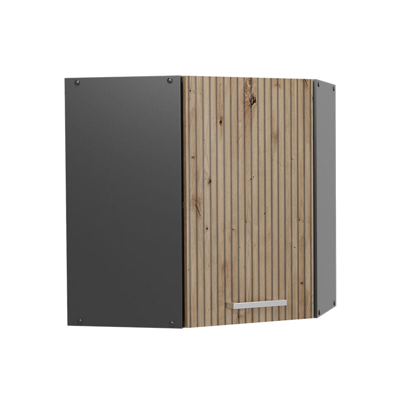 foto del prodotto vicco mobile angolare da cucina rovere artigianale 57 cm