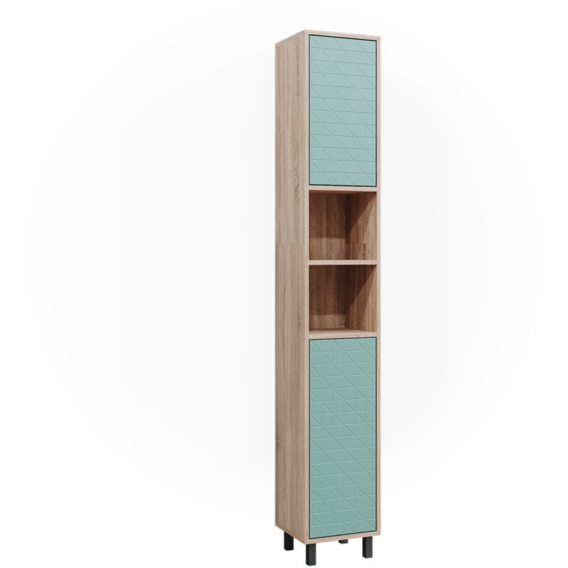 foto del prodotto vicco mobile bagno alto agasta, verde menta, 30 x 190.3 cm