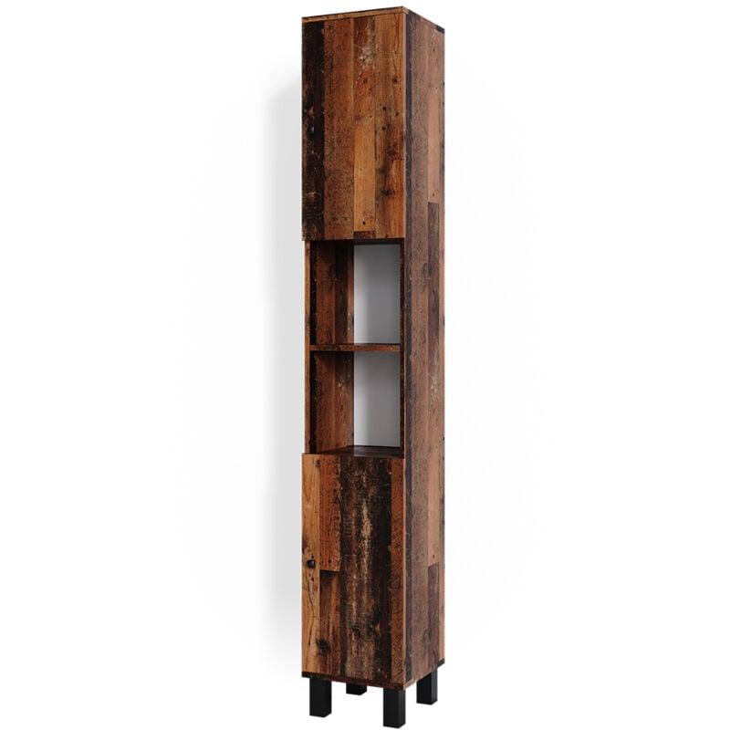 foto del prodotto vicco mobile bagno alto fynn, rovere rustico, 30 x 190 cm