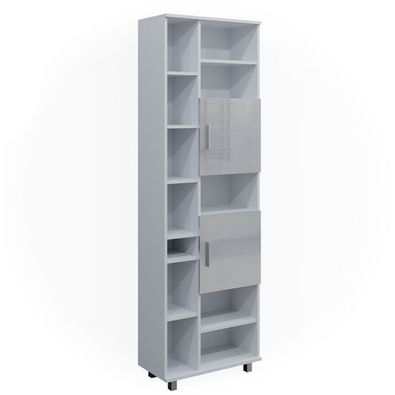 foto del prodotto vicco mobile bagno alto ilias, bianco lucido, 60 x 190 cm