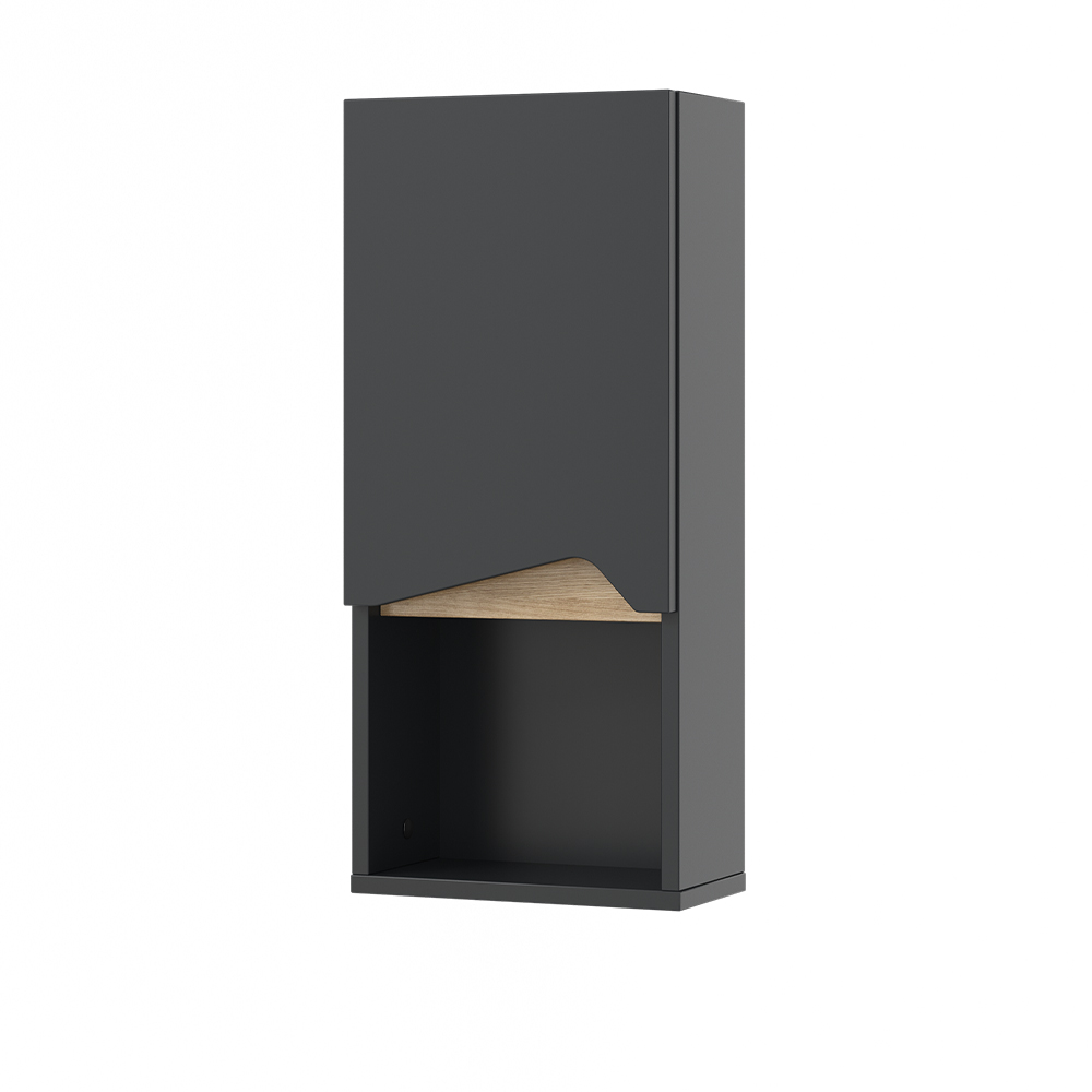 foto del prodotto vicco mobile bagno marelle, antracite, 30 x 67 cm con porta e vano aperto