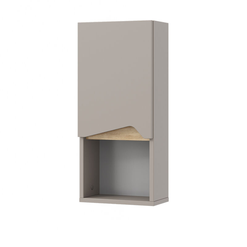 foto del prodotto vicco mobile bagno marelle, grigio, 30 x 67 cm con porta e vano aperto