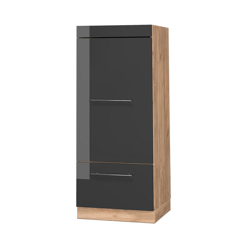 foto del prodotto vicco mobile cucina microonde fame line, antracite lucido, 60 cm