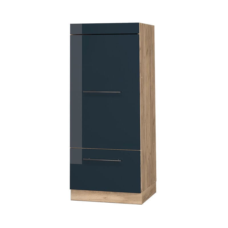 foto del prodotto vicco mobile cucina microonde fame line, blu scuro lucido, 60 cm