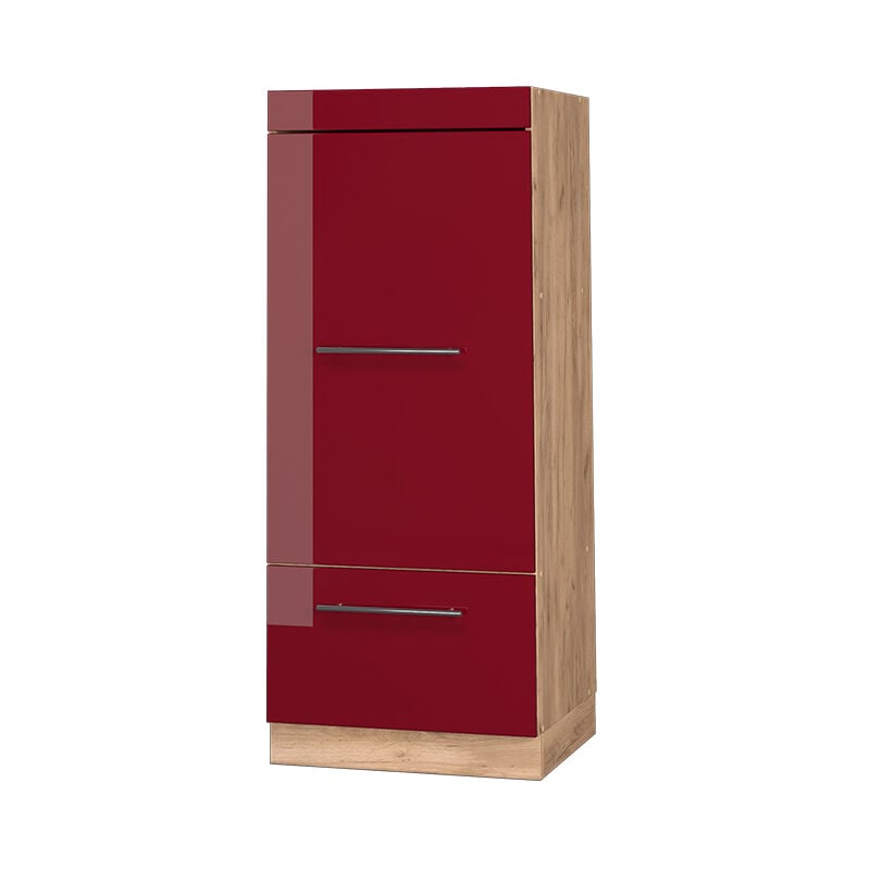 foto del prodotto vicco mobile cucina microonde fame line, rosso bordeaux lucido, 60 cm