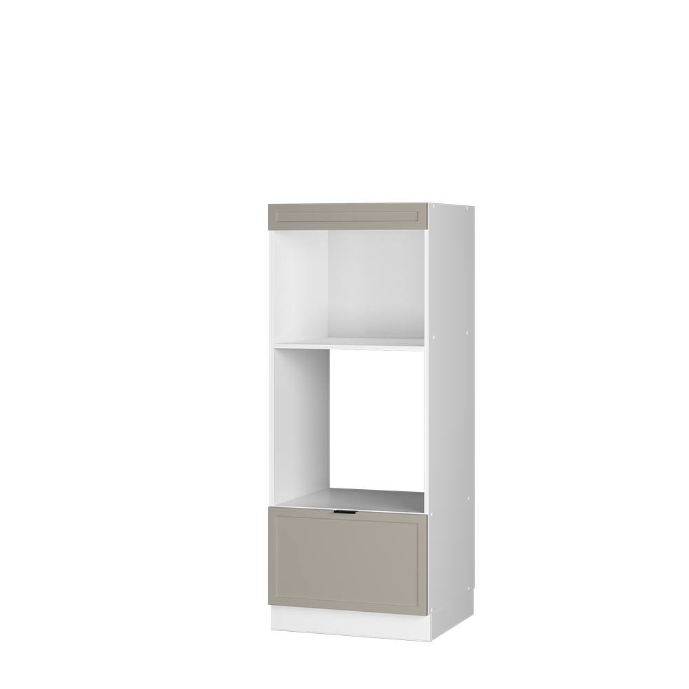 foto del prodotto vicco mobile cucina microonde grigiobeige 60 cm aperto