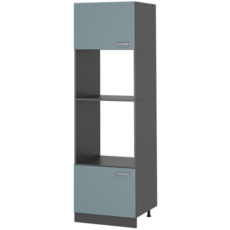foto del prodotto vicco mobile cucina microonde r line, grigio blu, 60 cm