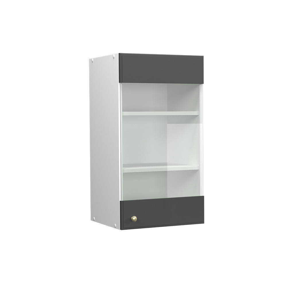 foto del prodotto vicco mobile da cucina in vetro antracite-oro 40 cm