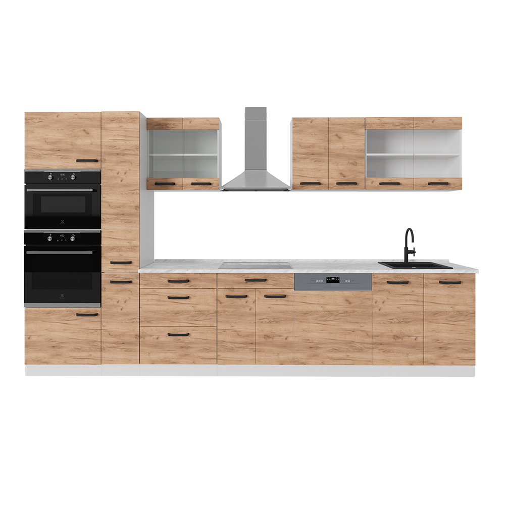 immagine 0 del prodotto vicco mobile da cucina quercia dorata bianco 350 cm pl marmo