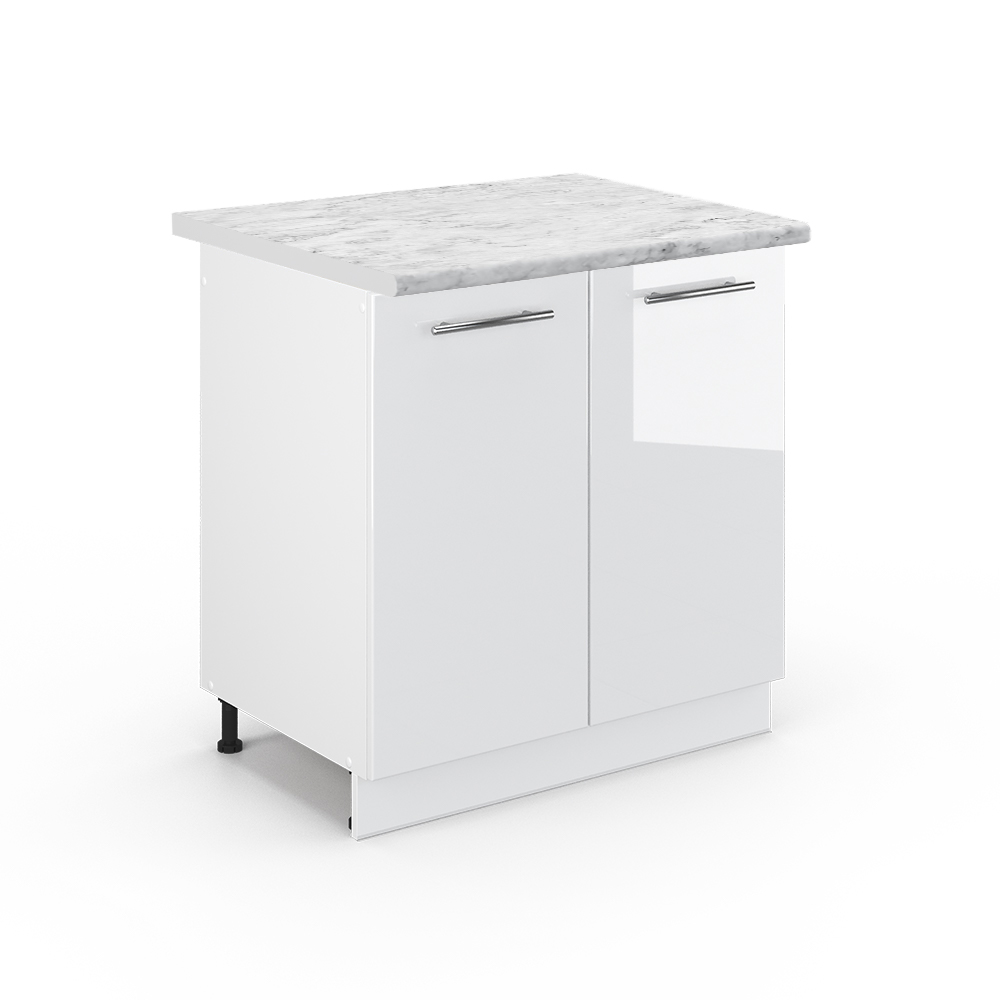 foto del prodotto vicco mobile lavello cucina bianco lucido 80 cm , pl marmo