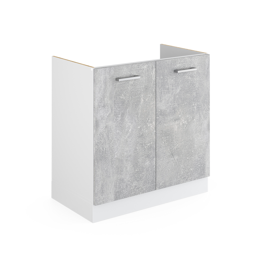 foto del prodotto vicco mobile lavello cucina calcestruzzo 80 cm senza piano di lavoro