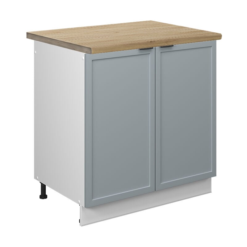 foto del prodotto vicco mobile lavello cucina fame line, blu grigio chiaro, 80 cm , pl rovere