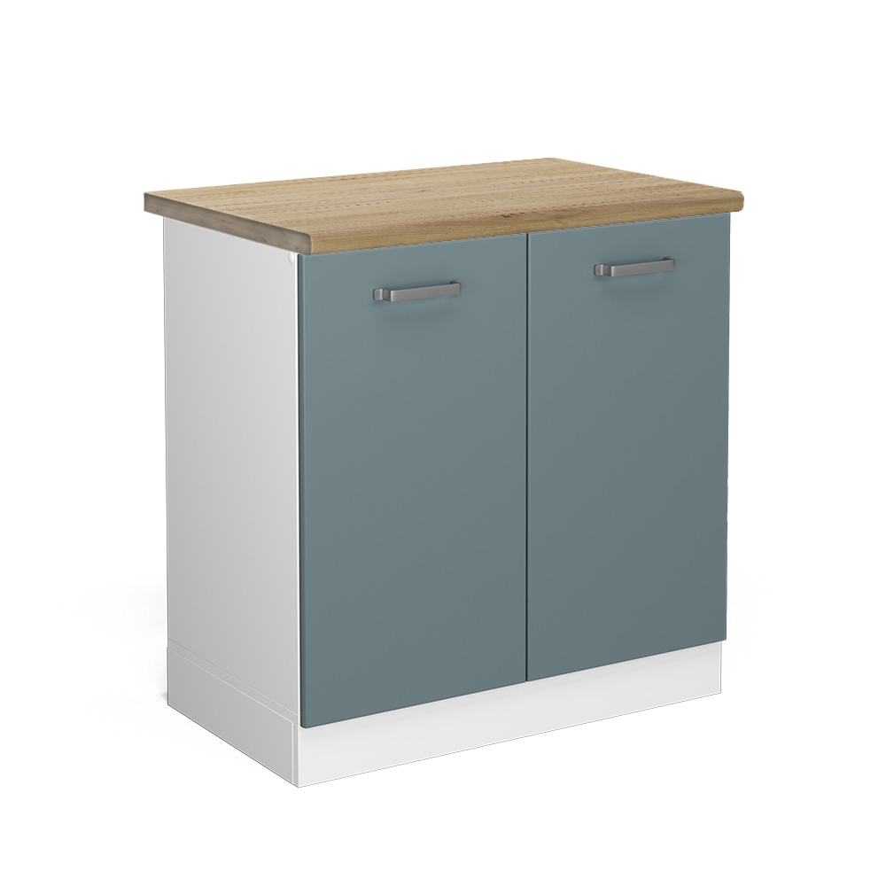 foto del prodotto vicco mobile lavello cucina grigio blu 80 cm , pl rovere