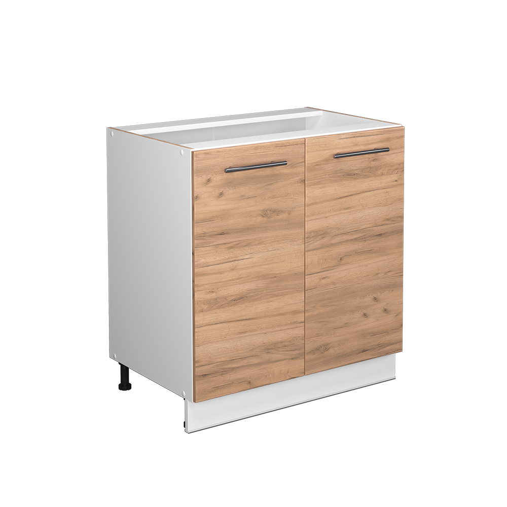 foto del prodotto vicco mobile lavello cucina quercia dorata 80 cm con ripiano, senza piano di lavoro