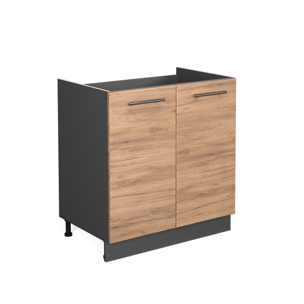 foto del prodotto vicco mobile lavello cucina quercia dorata 80 cm senza piano di lavoro