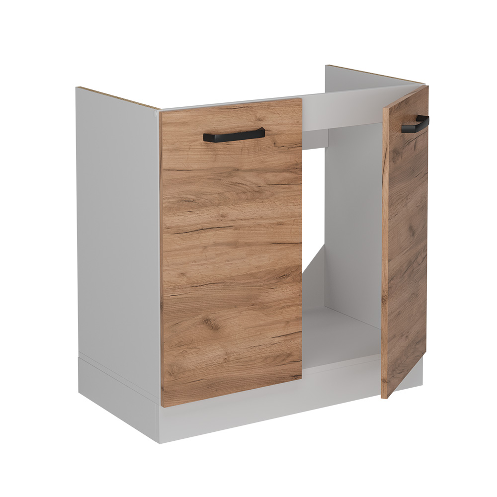 foto del prodotto vicco mobile lavello cucina quercia dorata 80 cm senza piano di lavoro