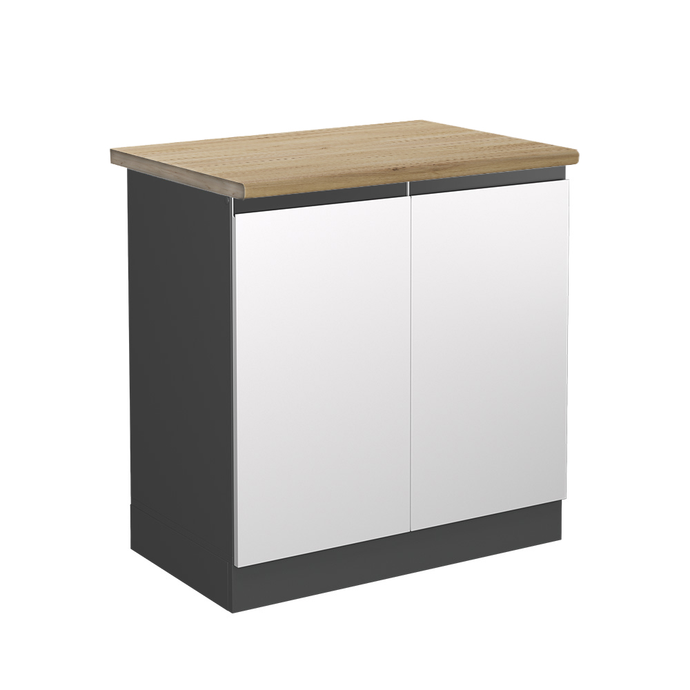 foto del prodotto vicco mobile lavello cucina r line, bianco, 80 cm , pl rovere