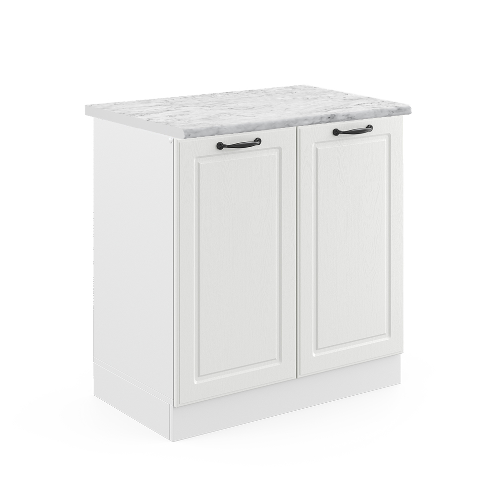 foto del prodotto vicco mobile lavello cucina r line, bianco casa di campagna, 80 cm , pl marmo
