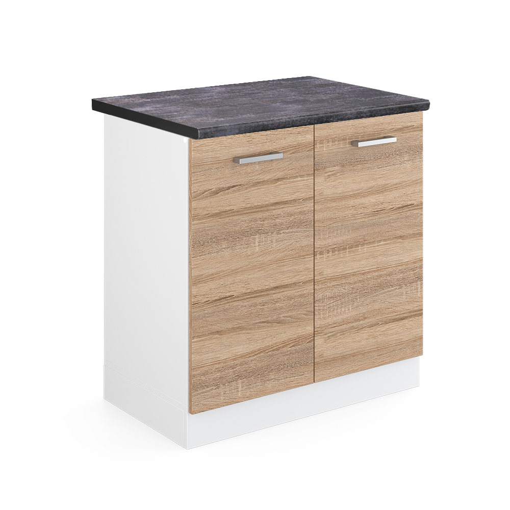 foto del prodotto vicco mobile lavello cucina sonoma 80 cm , pl antracite