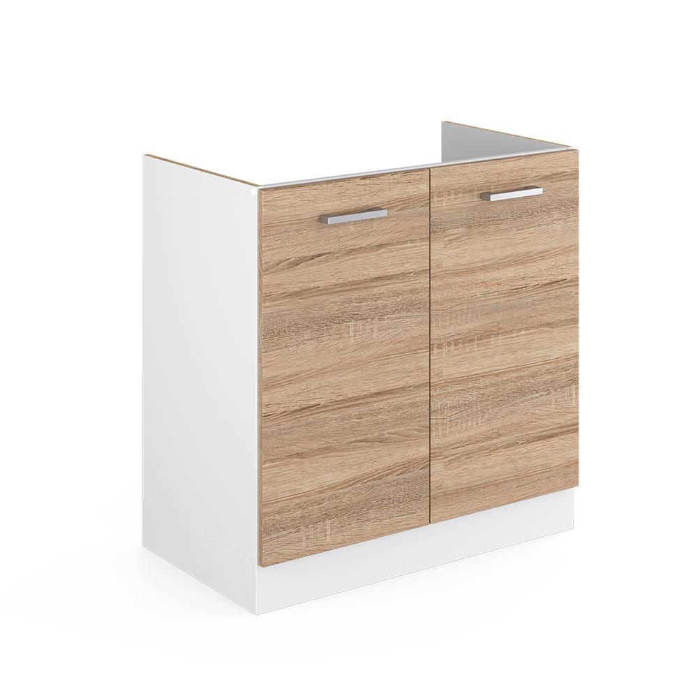 foto del prodotto vicco mobile lavello cucina sonoma 80 cm senza piano di lavoro