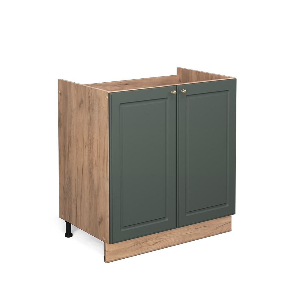 foto del prodotto vicco mobile lavello cucina verde-oro country house 80 cm senza piano di lavoro