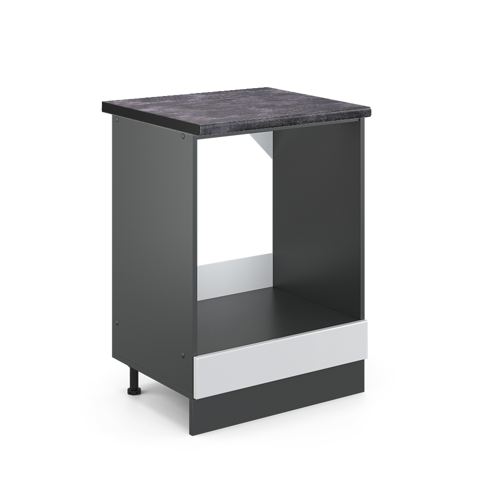 foto del prodotto vicco mobile per forno da incasso bianco lucido 60 cm , pl antracite