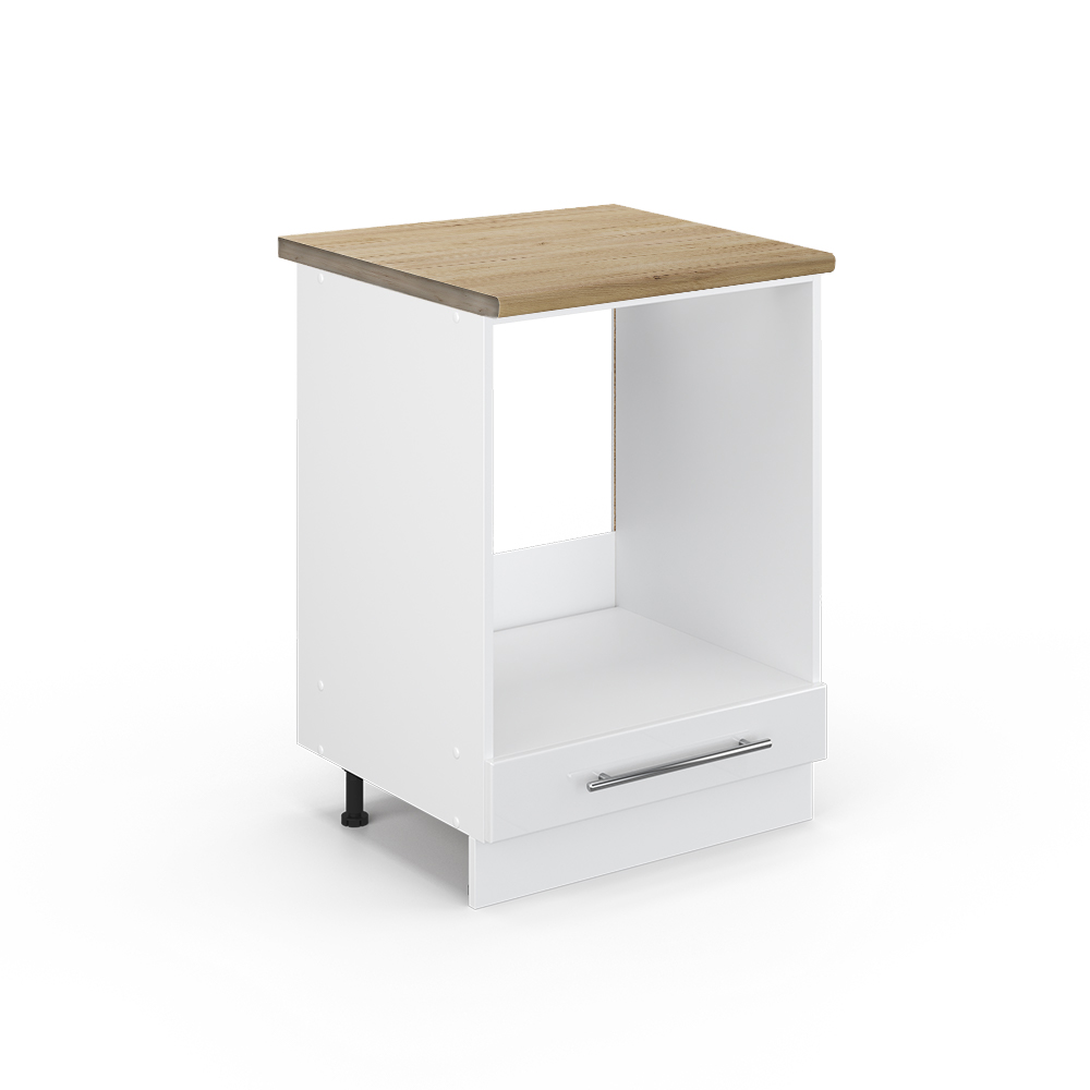 foto del prodotto vicco mobile per forno da incasso bianco lucido 60 cm , pl rovere