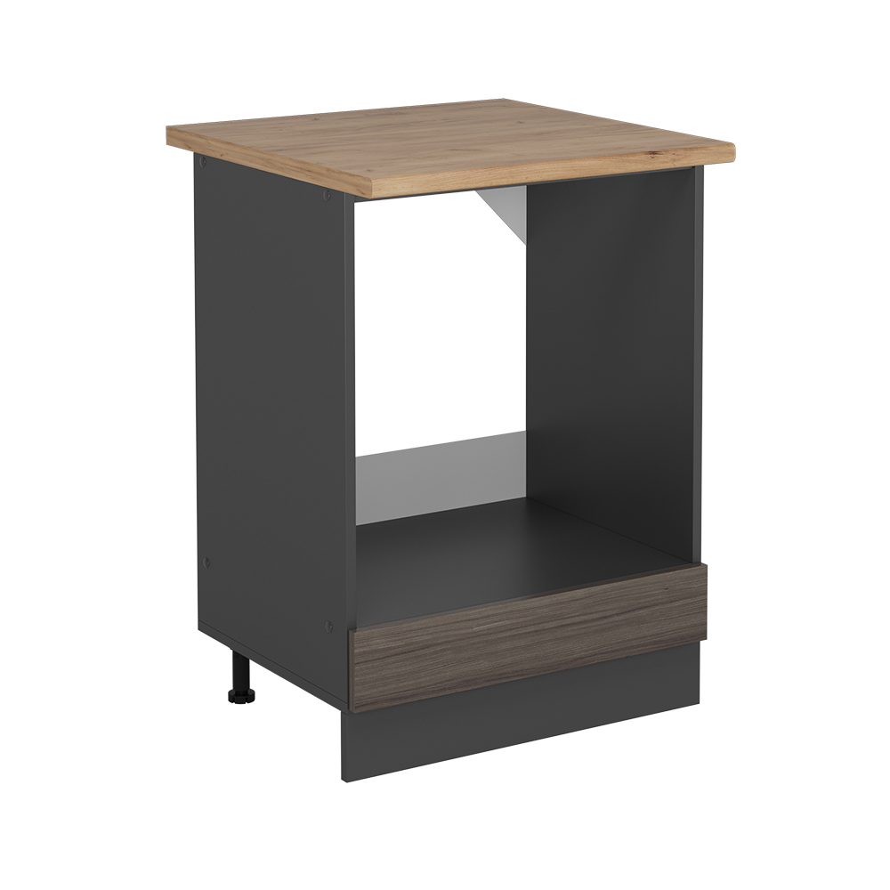 foto del prodotto vicco mobile per forno da incasso grigio nobile 60 cm , pl rovere