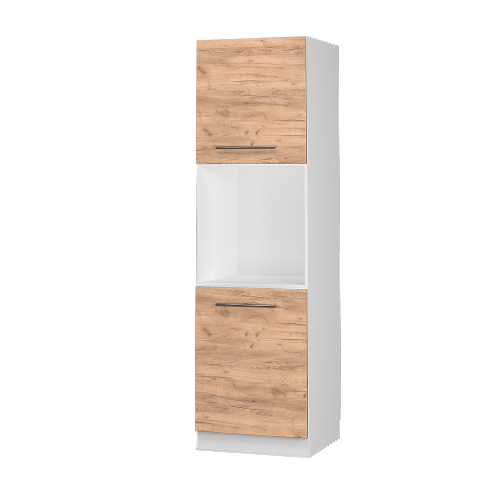 foto del prodotto vicco mobile per forno da incasso quercia dorata 60 cm con ripiano aperto