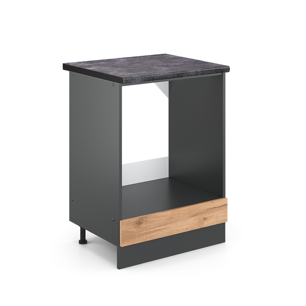 foto del prodotto vicco mobile per forno da incasso quercia dorata 60 cm , pl antracite