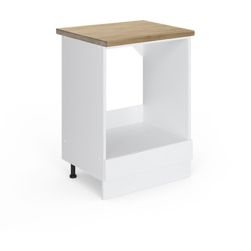 foto del prodotto vicco mobile per forno da incasso r line, bianco lucido, 60 cm , pl rovere