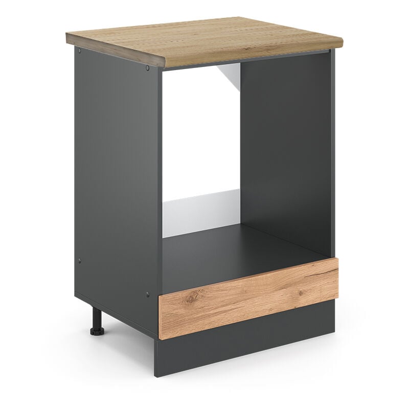 foto del prodotto vicco mobile per forno da incasso r line, quercia dorata, 60 cm , pl rovere