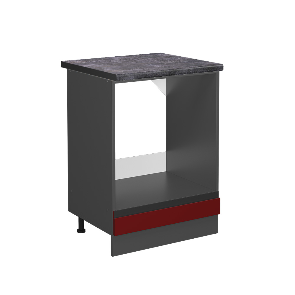 foto del prodotto vicco mobile per forno da incasso rosso 60 cm , pl antracite