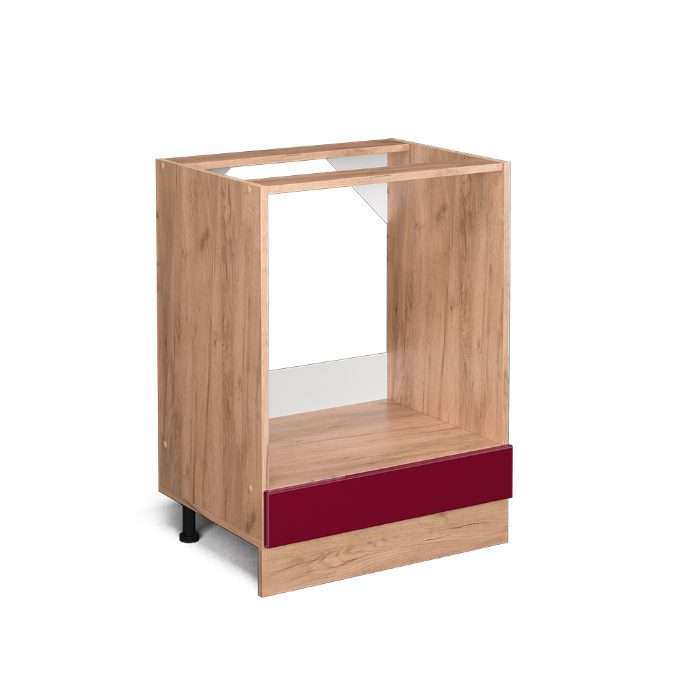 foto del prodotto vicco mobile per forno da incasso rosso lucido 60 cm senza piano di lavoro