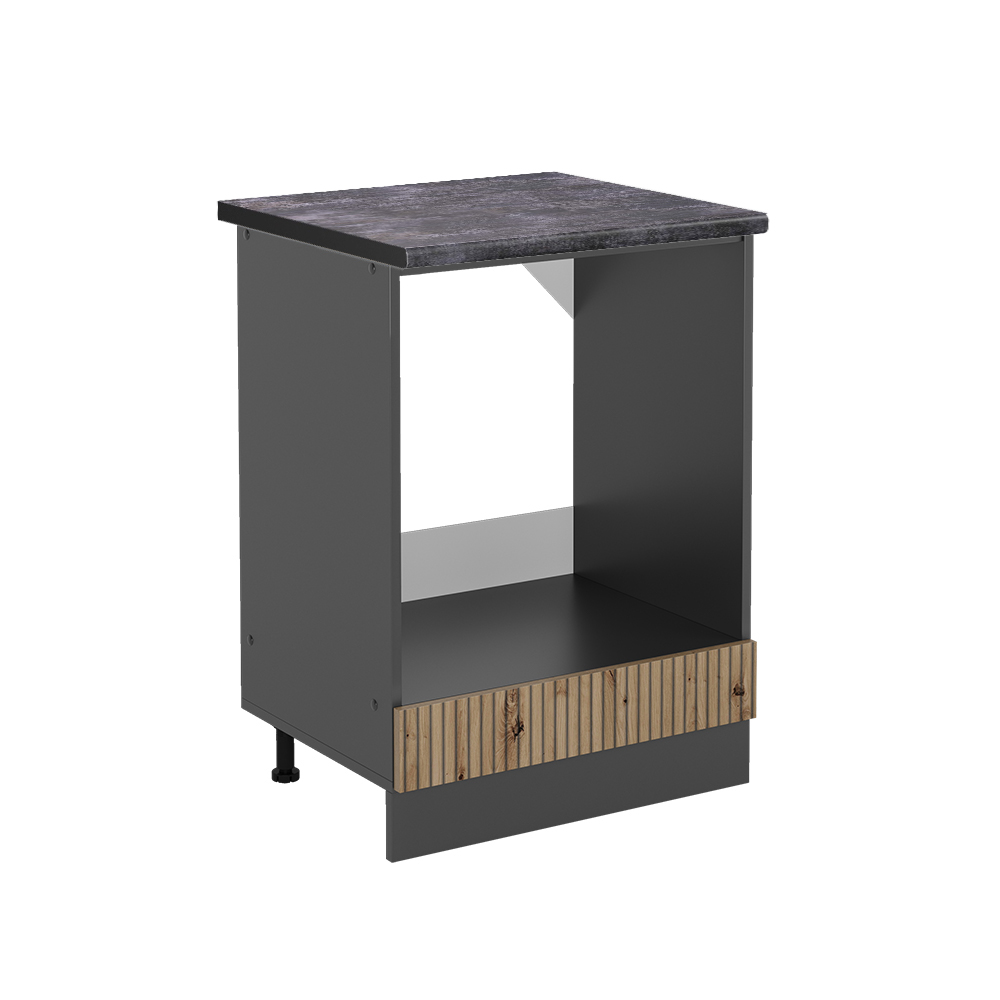 foto del prodotto vicco mobile per forno da incasso rovere artigianale 60 cm , pl antracite