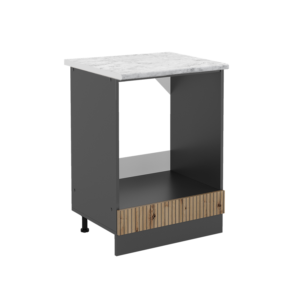 foto del prodotto vicco mobile per forno da incasso rovere artigianale 60 cm , pl marmo