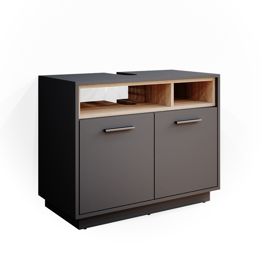 foto del prodotto vicco mobile sottolavabo per bagno antracite 80 x 64 cm