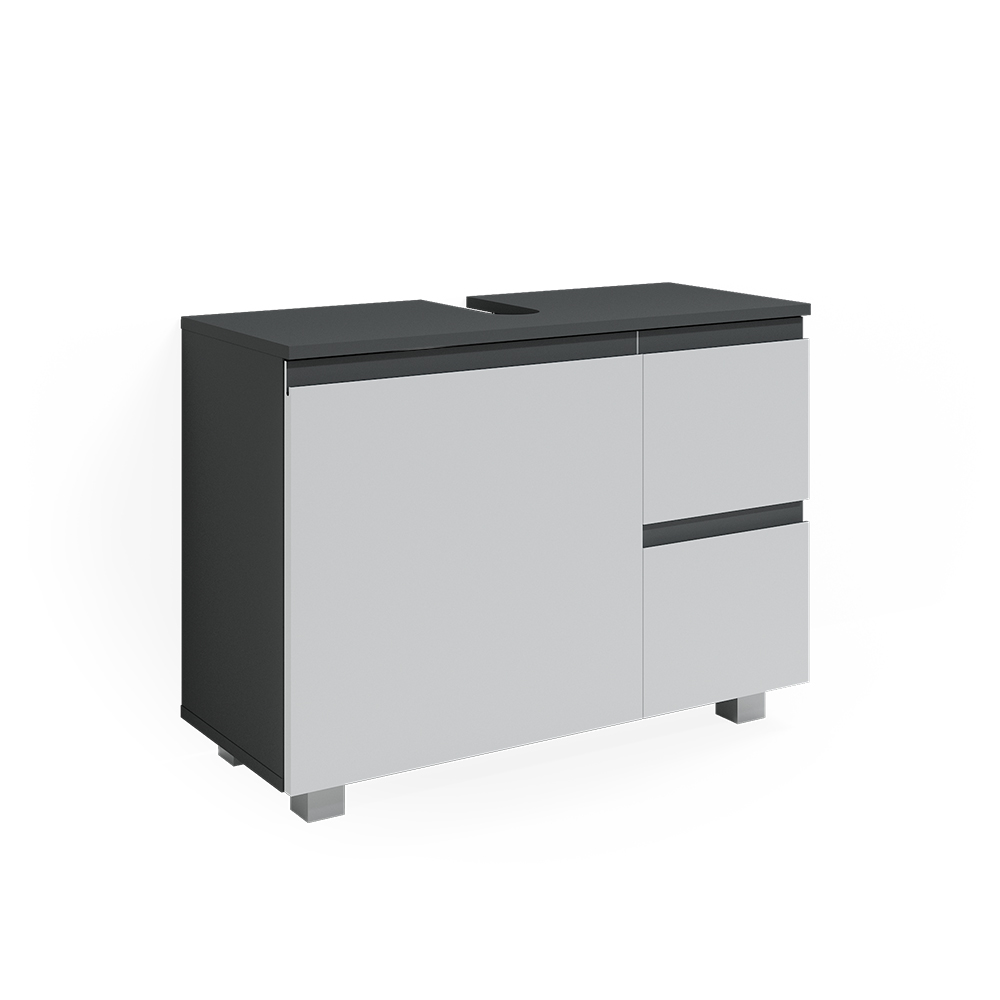 foto del prodotto vicco mobile sottolavabo per bagno antracite bianco 80 x 60.8 cm