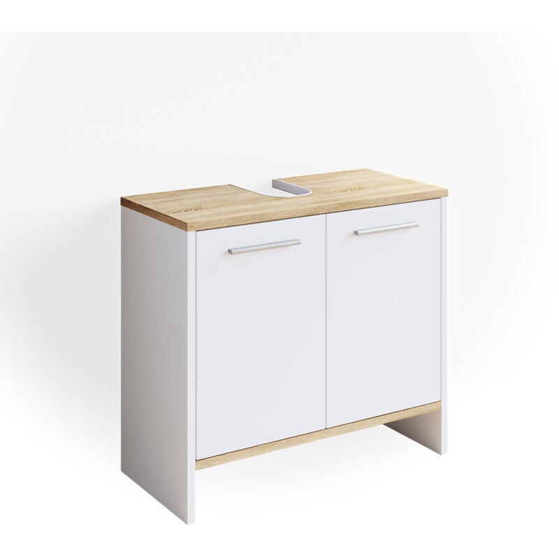 foto del prodotto vicco mobile sottolavabo per bagno elvio, bianco, 60.4 x 55 cm