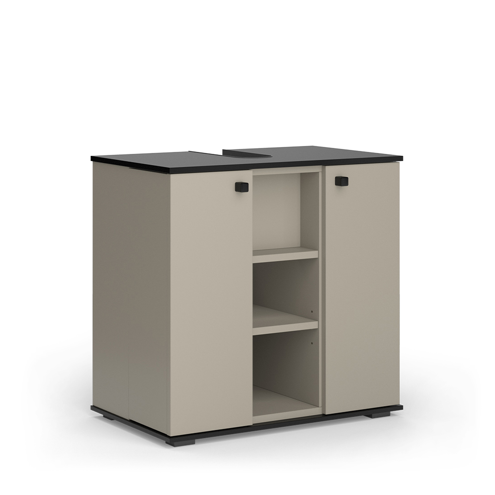 foto del prodotto vicco mobile sottolavabo per bagno grigio 60 x 59 cm con 2 porte