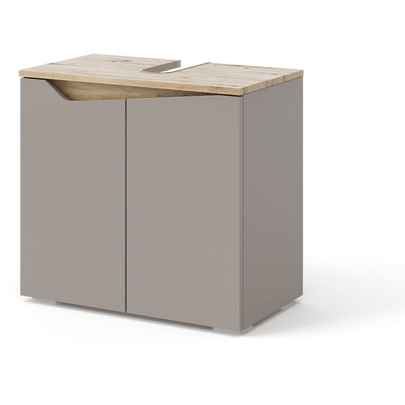 foto del prodotto vicco mobile sottolavabo per bagno marelle, grigio, 60 x 57.5 cm con 2 porte