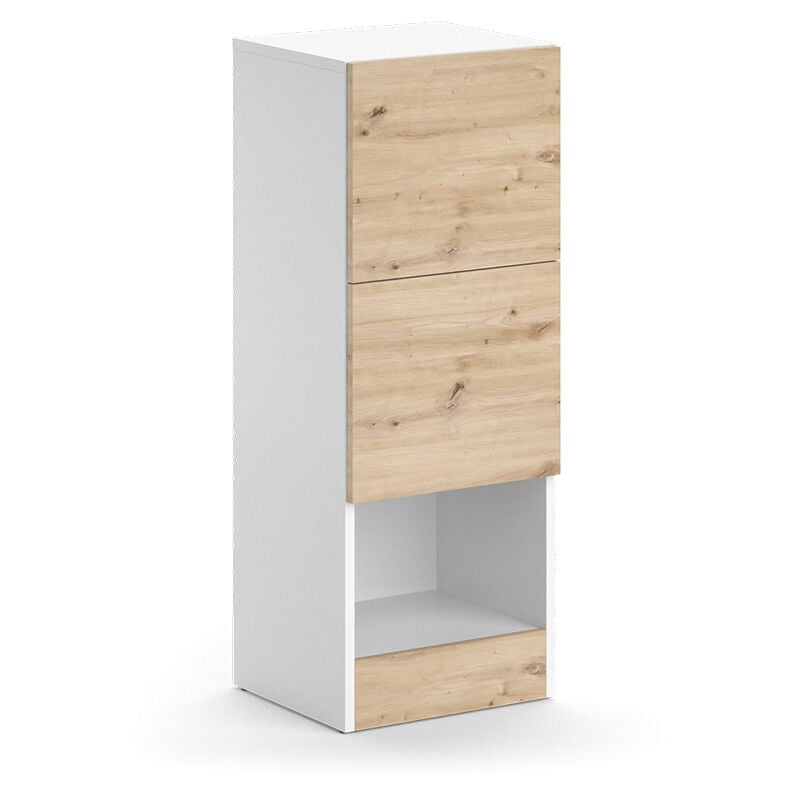 foto del prodotto vicco mobiletto bagno alf, bianco, 35 x 92 cm con 2 cassetti