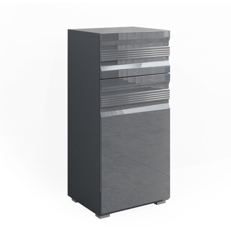 foto del prodotto vicco mobiletto bagno freddy, antracite, 36.4 x 79 cm