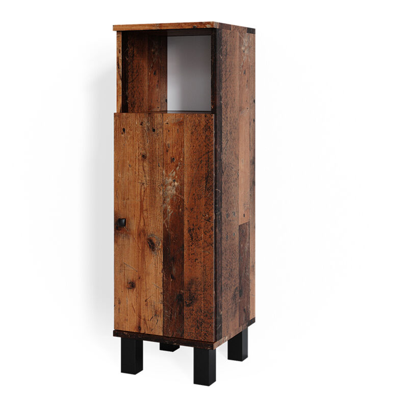 foto del prodotto vicco mobiletto bagno fynn, rovere rustico, 30 x 95 cm